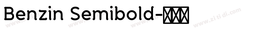 Benzin Semibold字体转换